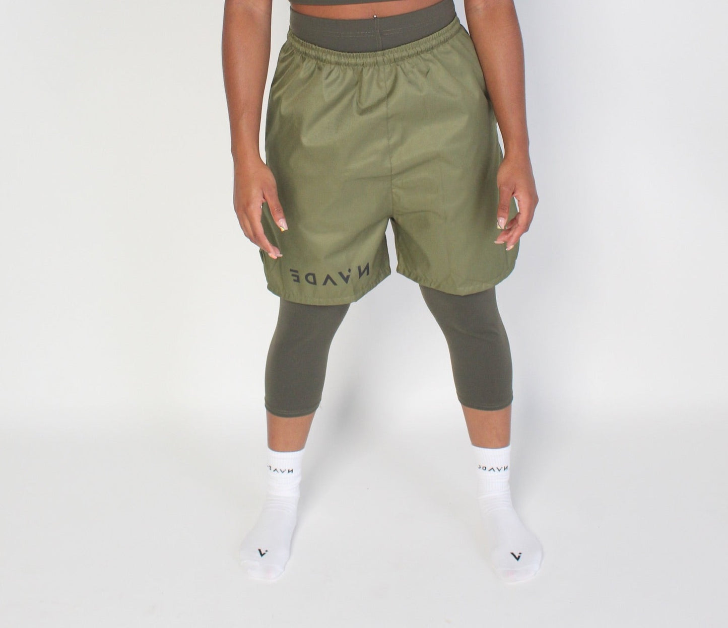 The Essential Olive Shorts